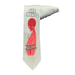 Rare Wolfmark Collection Airheads Tongue Twisters Candy Vintage Novelty Necktie